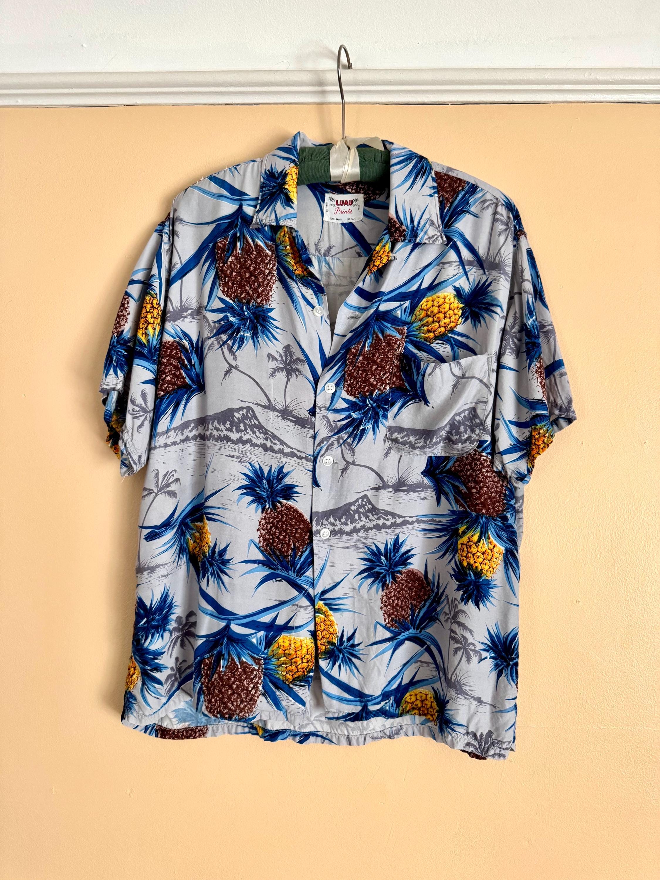 1950's Rayon Shirt - Etsy