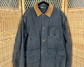 Vintage Polo Ralph Lauren Canvas Chore Coat sz L