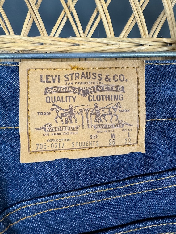 Vintage Levi’s Student Fit 705-0217 Jeans Orange … - image 5