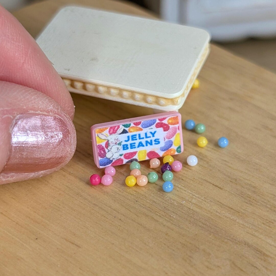 1:12 Easter Jelly Beans Candy, Dollhouse Miniature Mini Food for ...