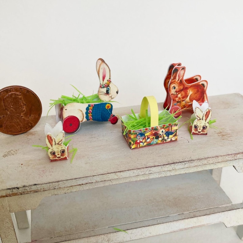 Easter Printable 1:12 and 1/6 Scale Files Dollhouse Miniatures | Etsy