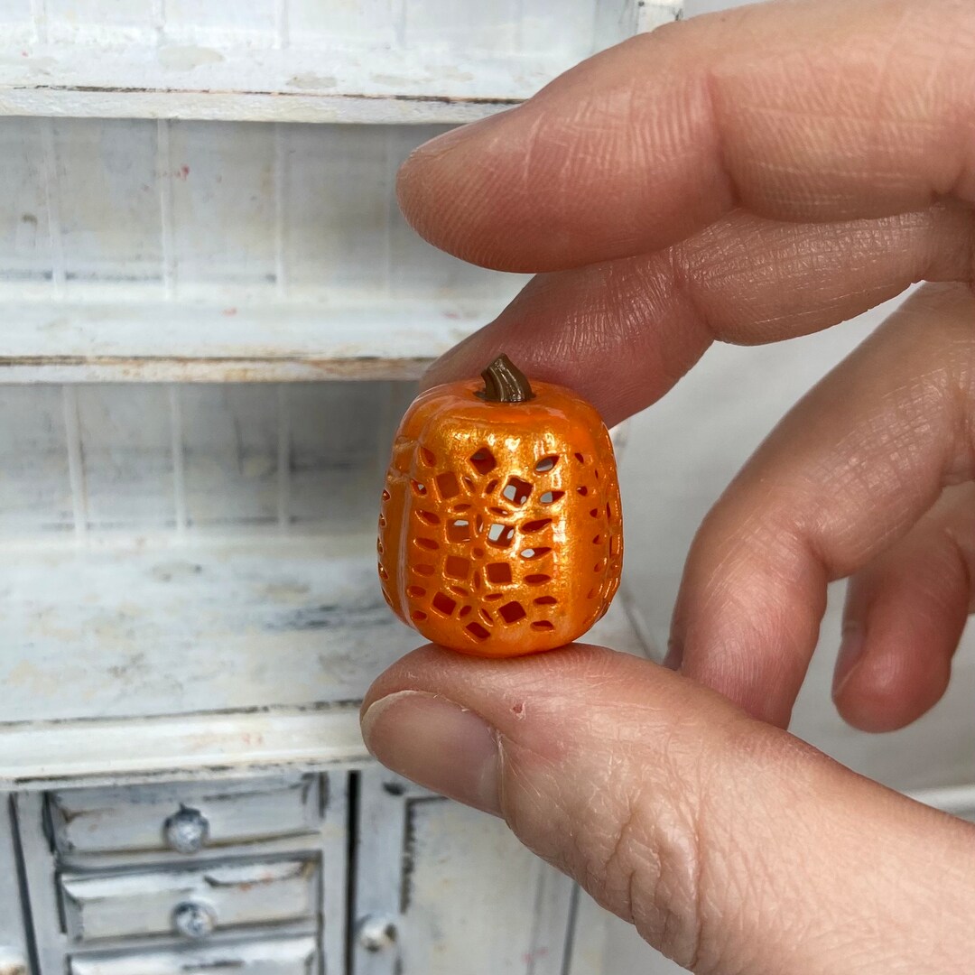 112 Pumpkin Decor Set Dollhouse Miniature Fall or Halloween Etsy