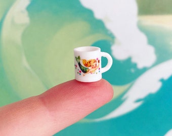 Dollhouse Miniature Mermaid mug, coffee cup, 1:12 scale