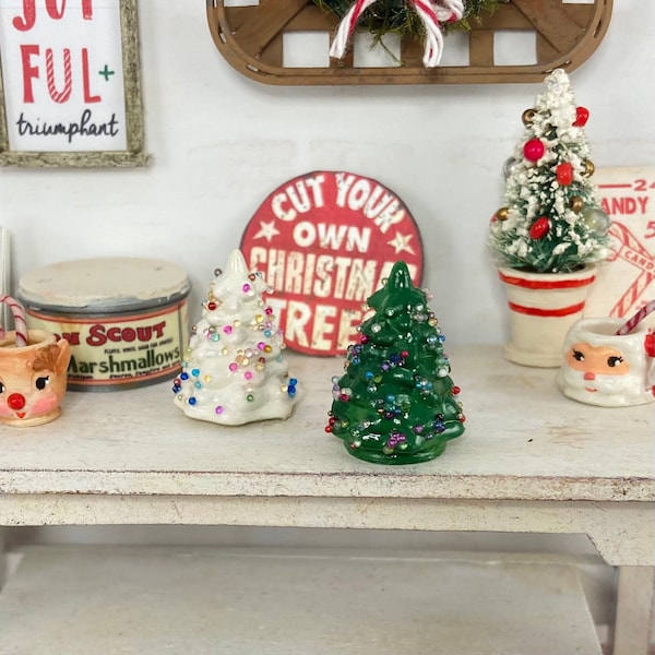 1:12 Dollhouse Miniature  Christmas Tree decoration Holiday decor