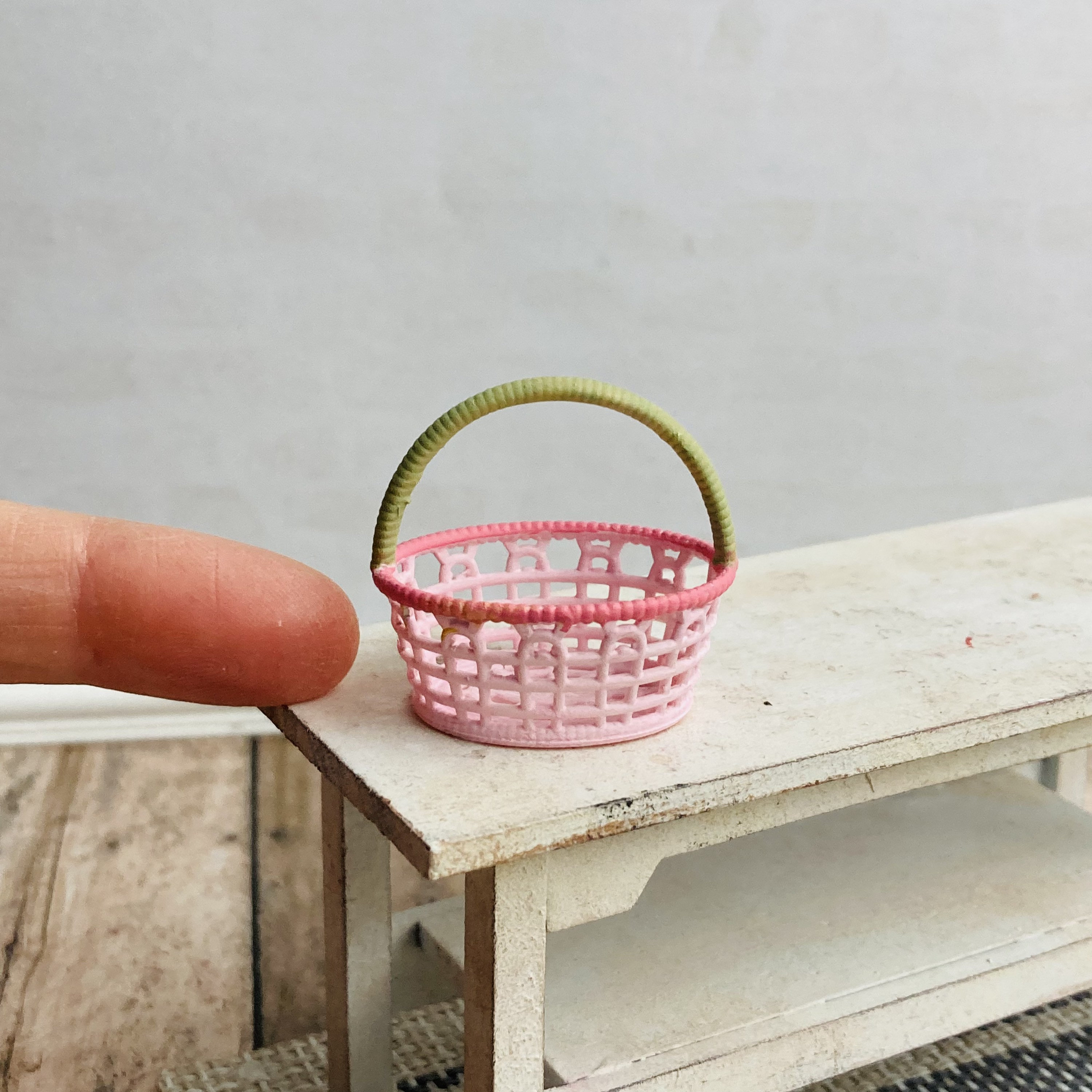Dollhouse Miniature Easter Basket Spring Time Decoration 1:12 - Etsy