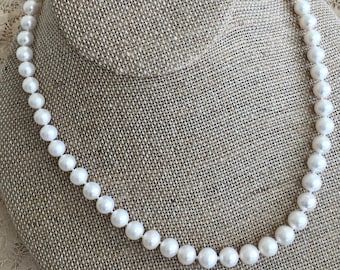 Round Cultured Freshwater Pearls Single Strand-Choose Length