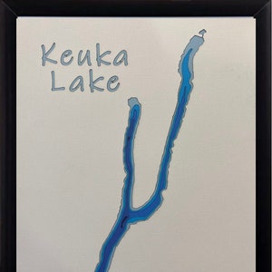 Keuka See Lagenpapier Landkarte