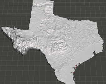 Texas 3D Model (STL format)