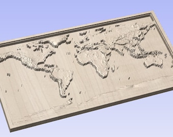 Earth 3D Map Model (Vectric file)