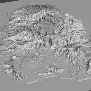 Kauai, HI Erhebung/Relief 3D Modell (STL & OBJ Formate)