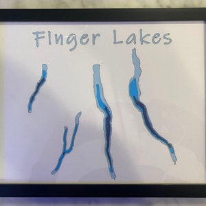 Fingerseen Lagenpapier Tiefenkarte