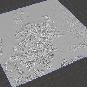 Jefferson Memorial Forest, KY Erhebung/Relief 3D Modell (STL-Format)