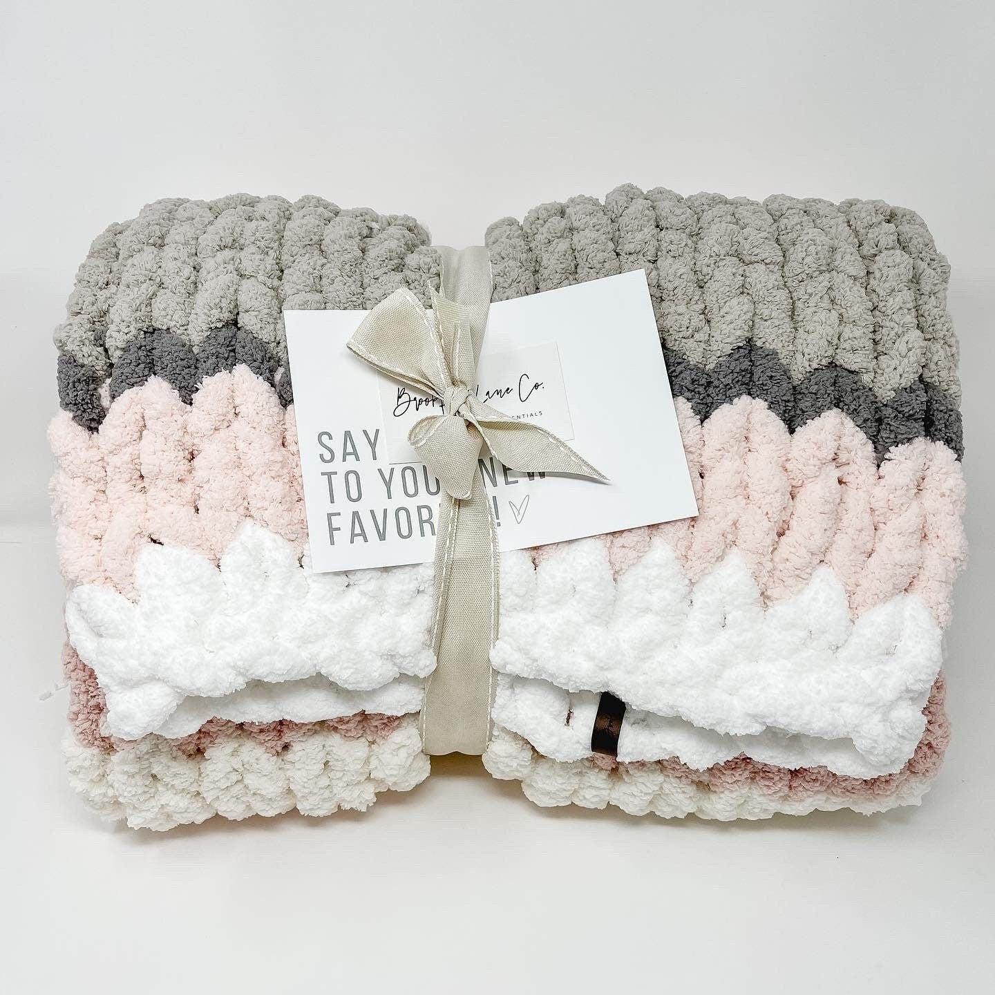 Chunky knit blanket baby new arrivals