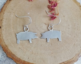 Pig Shaped Dangle Earrings