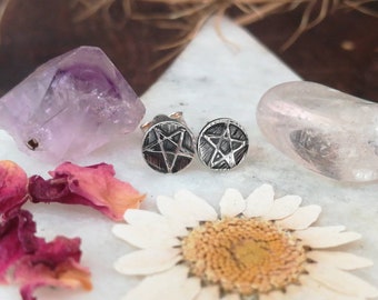 Boucles d'oreilles Pentagram Stud
