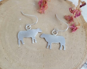 Cow Shaped Dangle Earrings