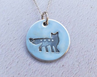 Fox Sterling Silver Necklace