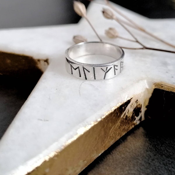 Viking Rune Personalised Ring