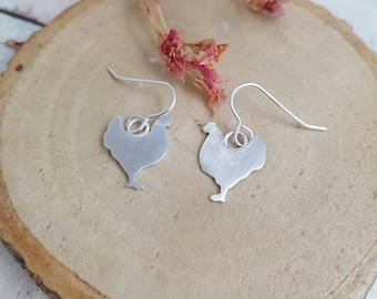 Chicken Shaped Dangle Earrings