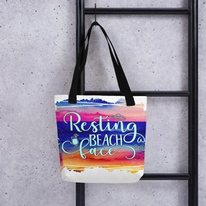 Tasche - Sommer Pool Party Ruhe Strand Gesicht Tote, kleine Strandtasche für Spaß in der Sonne, perfekt zum Schwimmen, Reisen und Urlaub