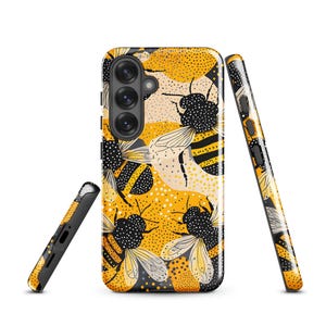 Bumble Bee Pattern Samsung Tough Phone Case S25 & S26