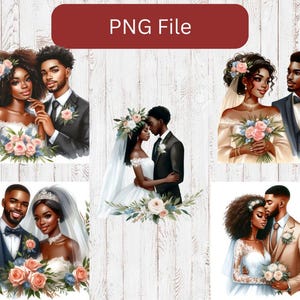 Paquete de imágenes prediseñadas PNG para bodas y aniversarios (descarga digital)