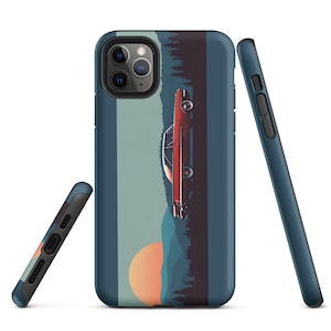 レトロクラシックカータフケース iPhone®用 ヴィンテージプリント