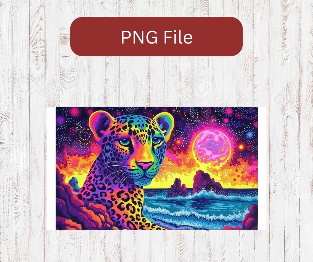 Bright and Bold Leopard Print 300 DPI PNG Sublimation Design File - Etsy