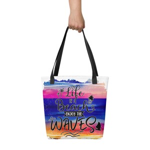 Tasche - Summertime Pool Party Life's a Beach Kleine Tasche, perfekt für Strandausflüge & Sommerspaß, süßes Accessoire