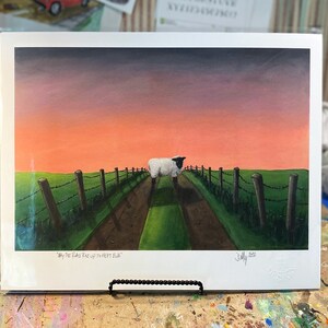 May the Road Rise Up to Meet Ewe Fine-Art Print