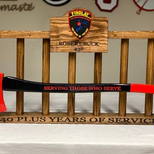 Firefighter Retirement Axe and Ladder Gift image 3