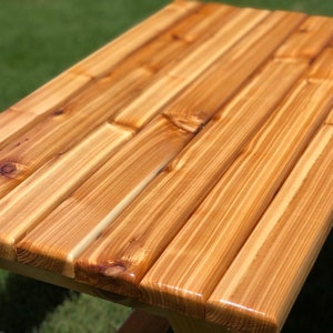 Hand Crafted Kids Cedar Picnic Table New and Improved image 8