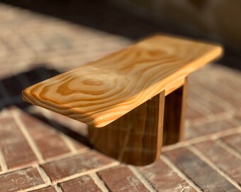 Natural Pi Meditation Bench with Kona Stain Legs