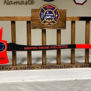 Firefighter Retirement Axe and Ladder Gift image 4