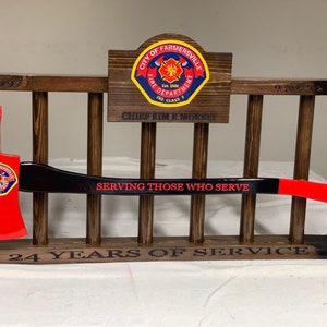 Firefighter Retirement Axe and Ladder Gift image 6