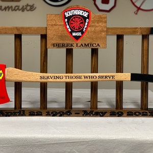 Firefighter Retirement Axe and Ladder Gift image 1