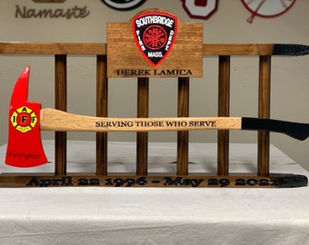 Firefighter Retirement Axe and Ladder Gift