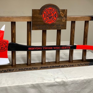 Firefighter Retirement Axe and Ladder Gift image 7