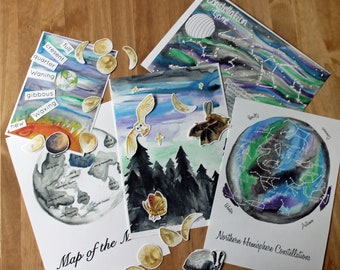 watercolor nature etsy