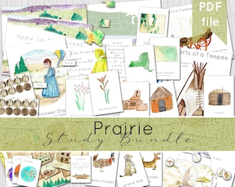 Prairie Learning Bundle | Little House on the Prairie Learning Resources | DIGITAL DOWNLOAD