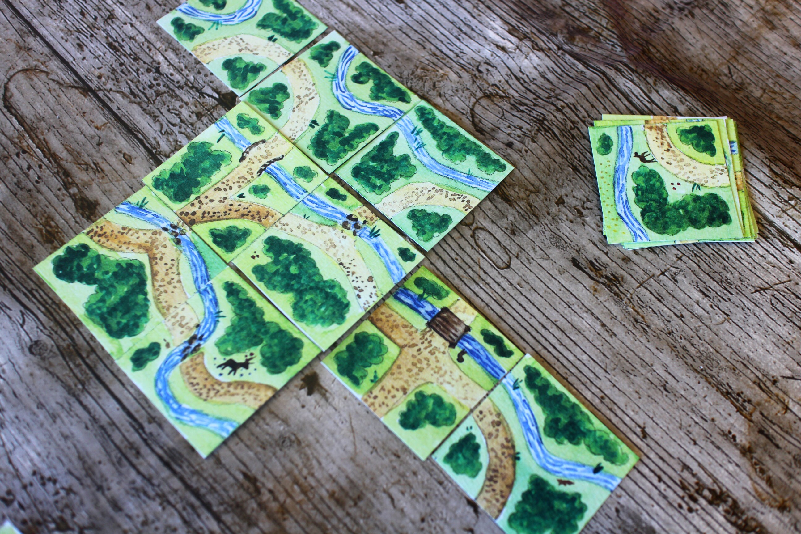 A Walk in the Woods Printable Card Game | Tile Game | Downloadable Ch…