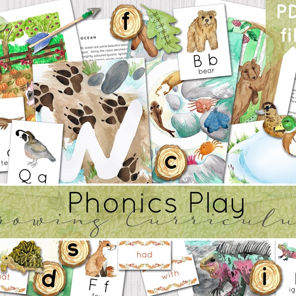 Phonics Play Set (alphabet curriculum) | Phonics Activities | Teaching Letter Sounds | DIGITAL DOWNLOAD