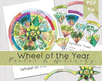 Wheel of the Year Poster & Activity | Pagan Festivals | DIGITAL DOWNLOAD