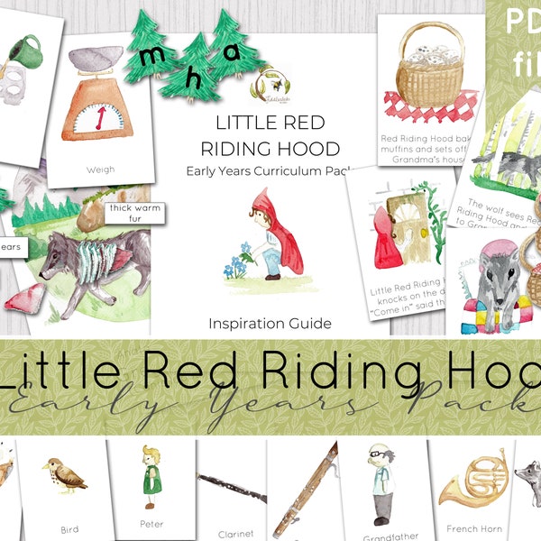Pack de ressources d’apprentissage précoce du conte traditionnel du Petit Chaperon Rouge | Histoire du petit chaperon rouge