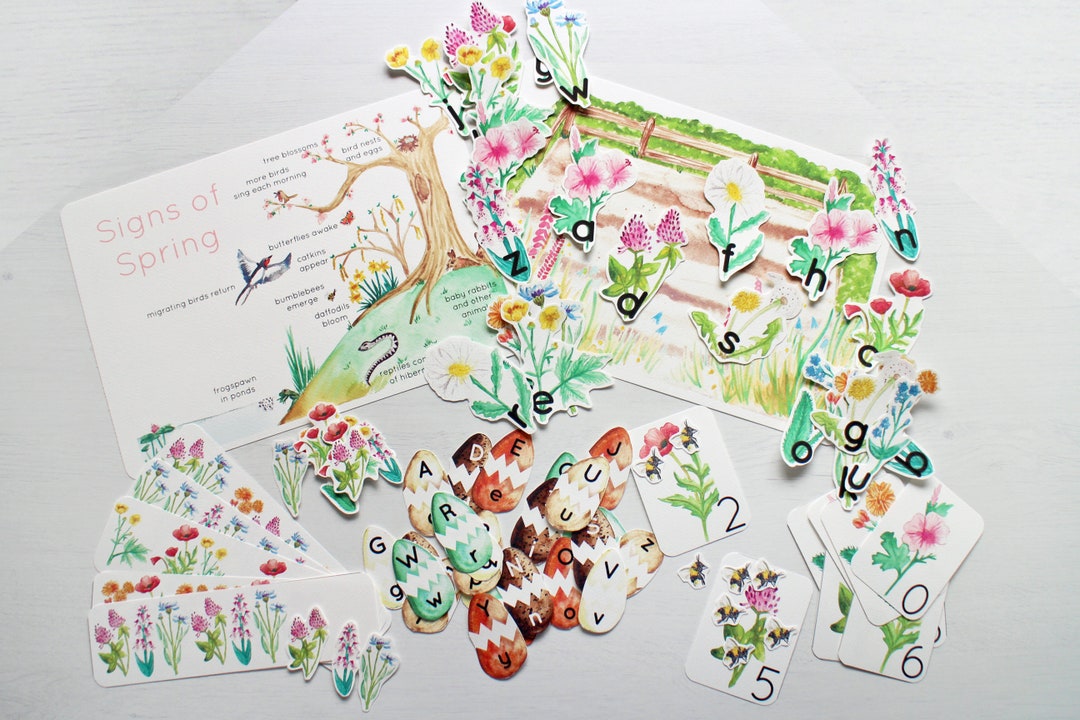 Spring Early Years Activity Bundle Phonics & Maths Activities Preschool