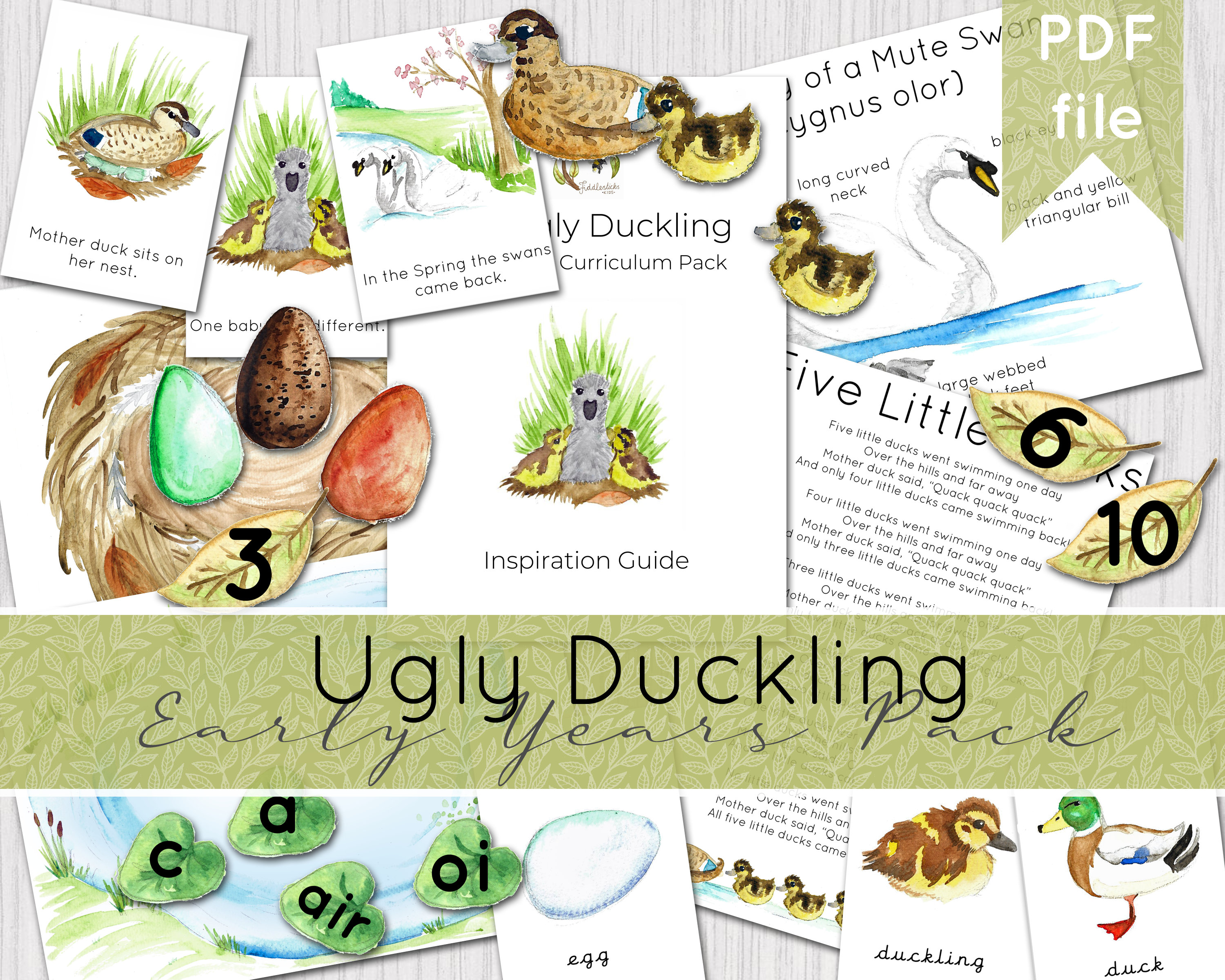 Ugly Duckling Traditional Tale Early Learning Resource Pack - Etsy