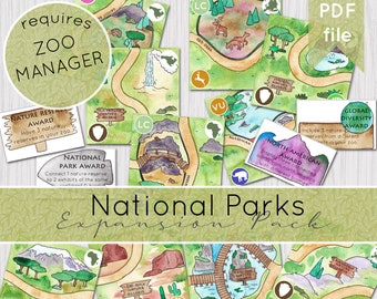National Parks Zoo Manager Game EXPANSION PACK | Downloadable Game | Instant Download