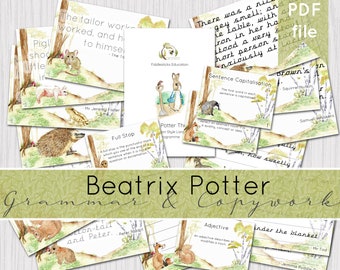 Beatrix Potter Themed Charlotte Mason Style Language Arts Programme |Handwriting and Grammar Curriculum | INSTANT DOWNLOAD