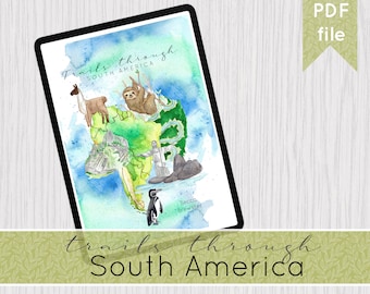 Trails through South America | Educational Geography ebook ages 4 - 15