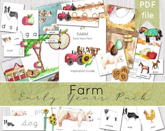 On The Farm - Early Years Unit | Preschool Activities Bundle | INSTANT DOWNLOAD
